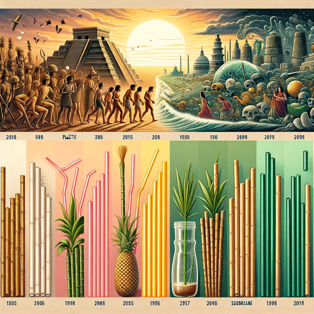 L'Évolution de la paille : de la canne à sucre à votre verre