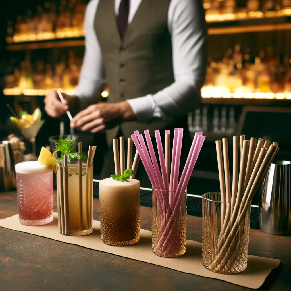 cokctails avec pailles Straws-berry