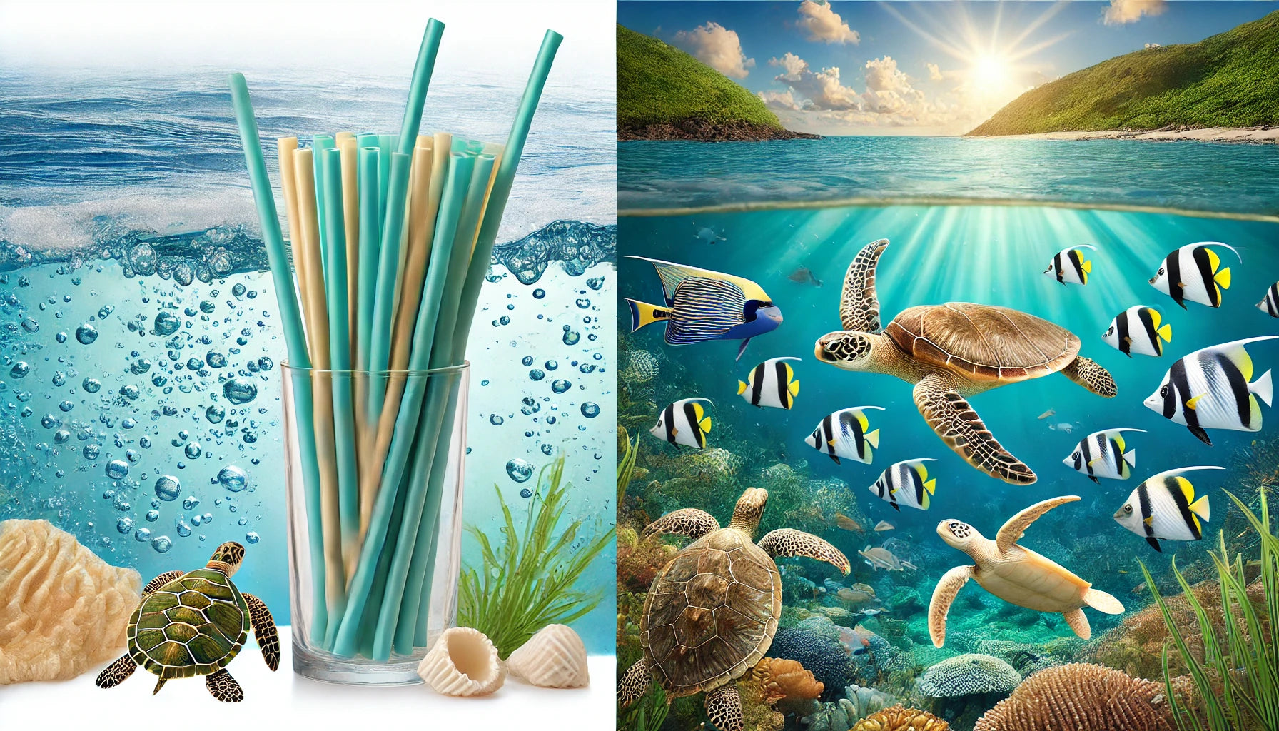 Pailles straws-berry océan friendly