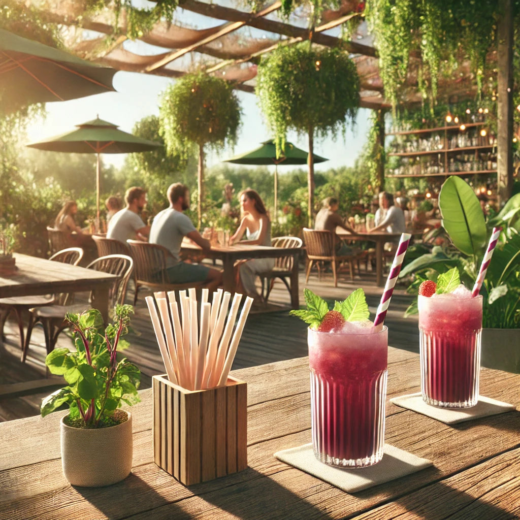 Les pailles en fibre de betterave : une alternative durable pour les terrasses de café en été