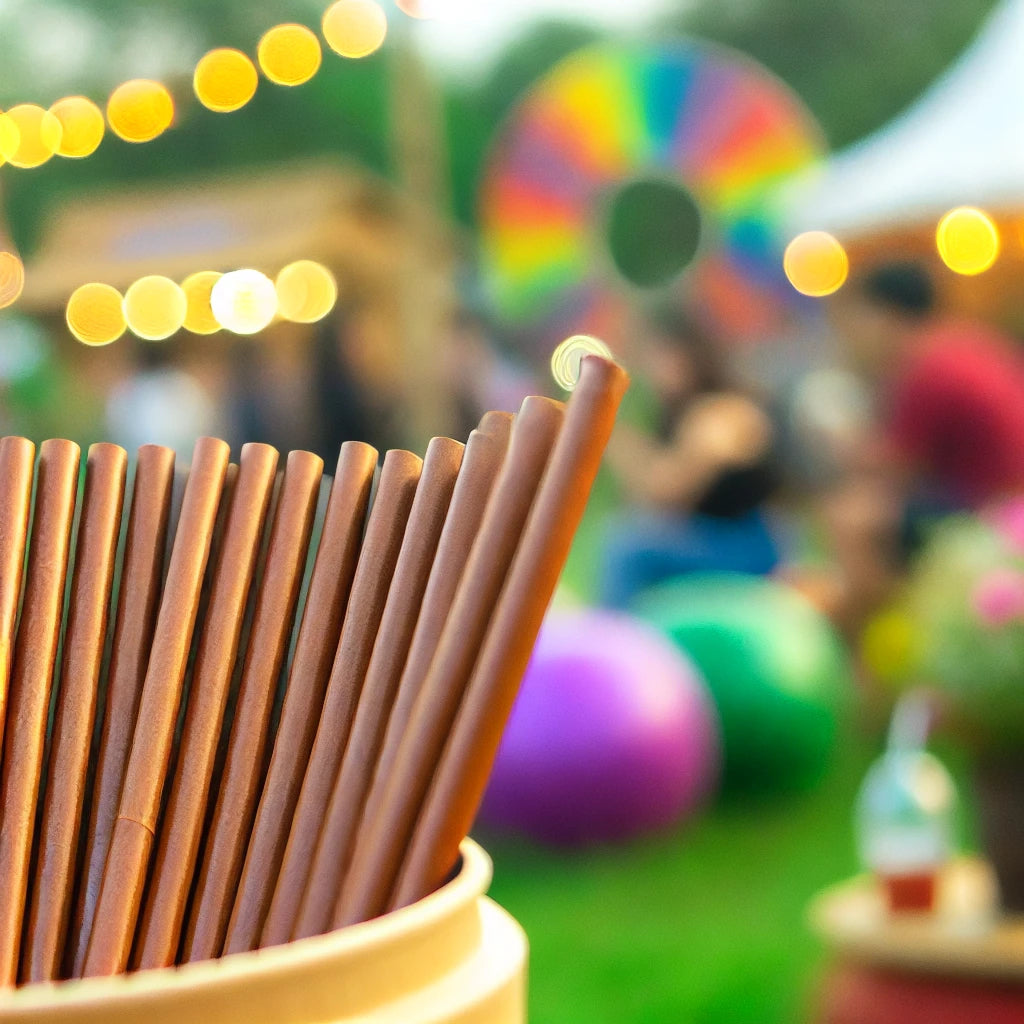 Pailles bio : Straws-berry pour les évènements et festivals
