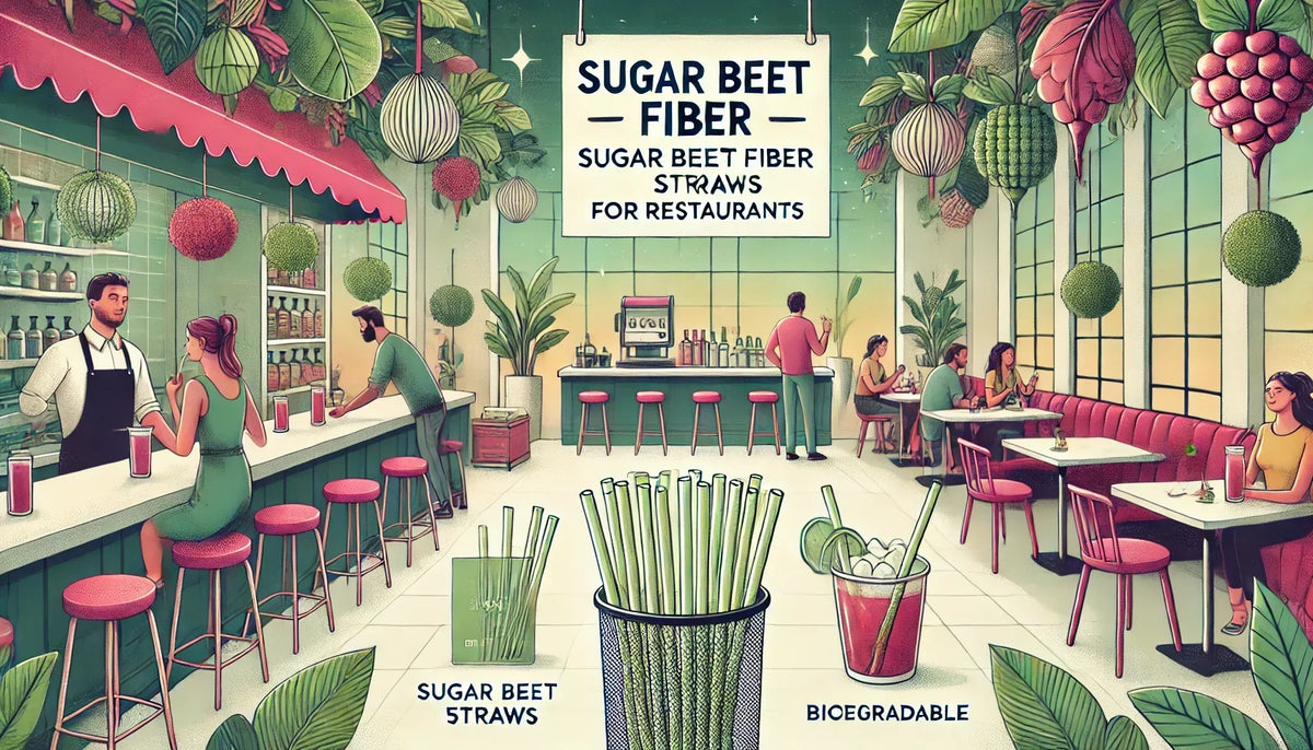 Paille Straws-Berry en fibre végétale et minérale, issue de chutes de bois et de minéraux