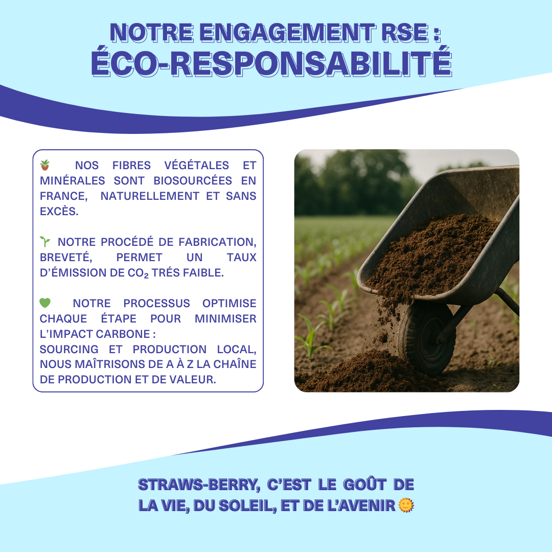 La SMALL-BERRY - Petite paille en fibres végétales françaises