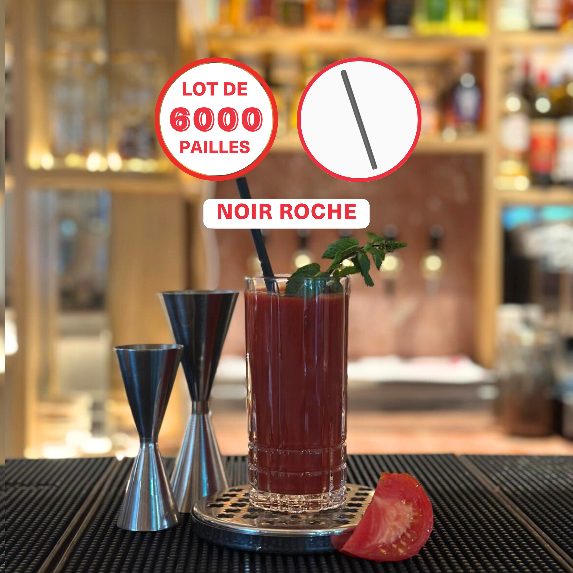 La LARGE-BERRY - Paille pour smoothies en fibres végétales françaises