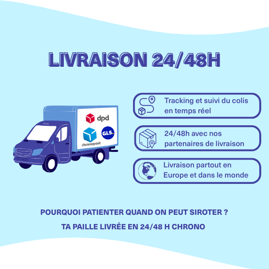 La SMALL-BERRY - Petite paille en fibres végétales françaises